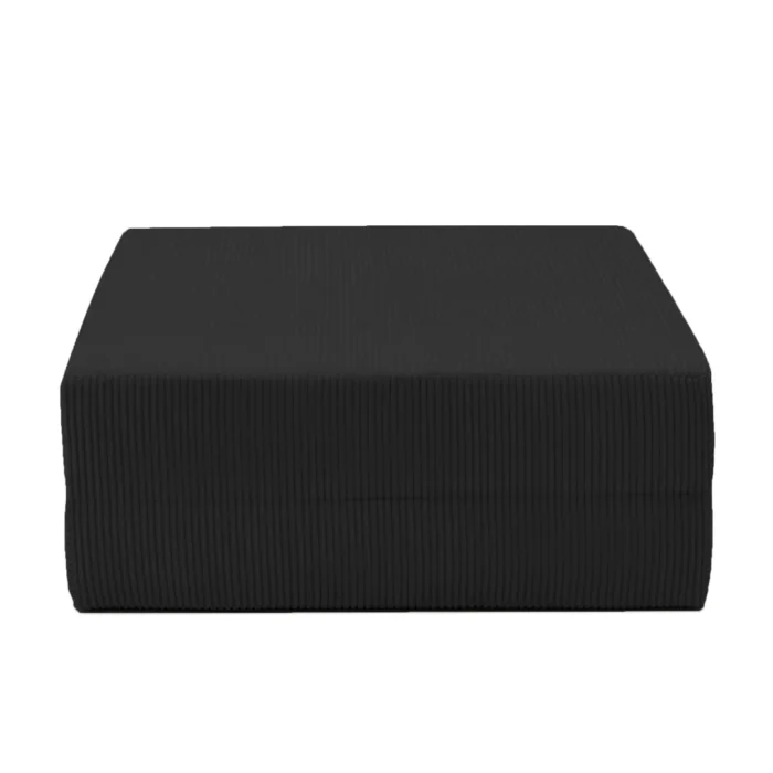 Compressed Nova Ottoman - Black