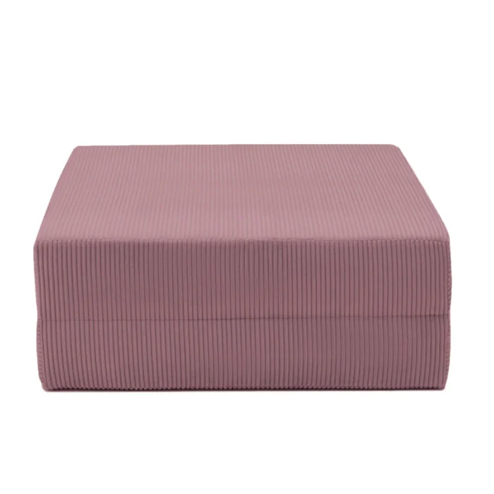Compressed Nova Ottoman - Dusty Rose