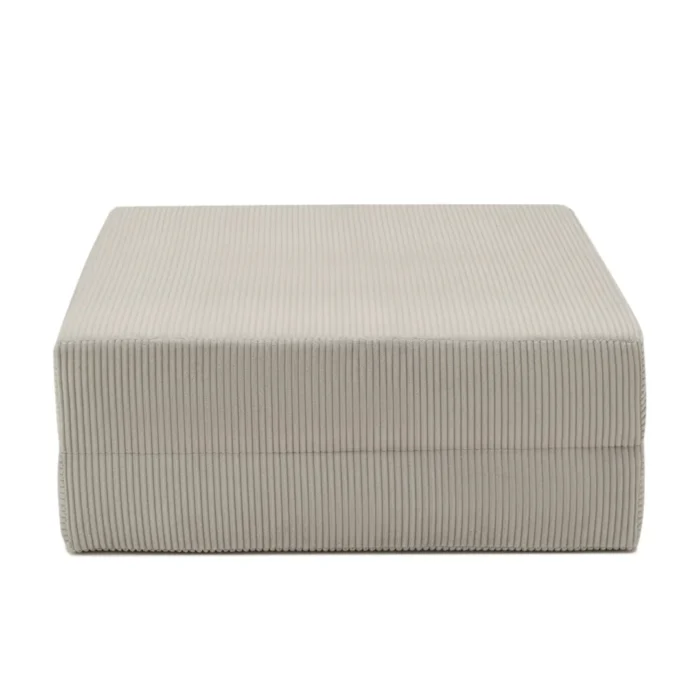 Compressed Nova Ottoman - Eggshell
