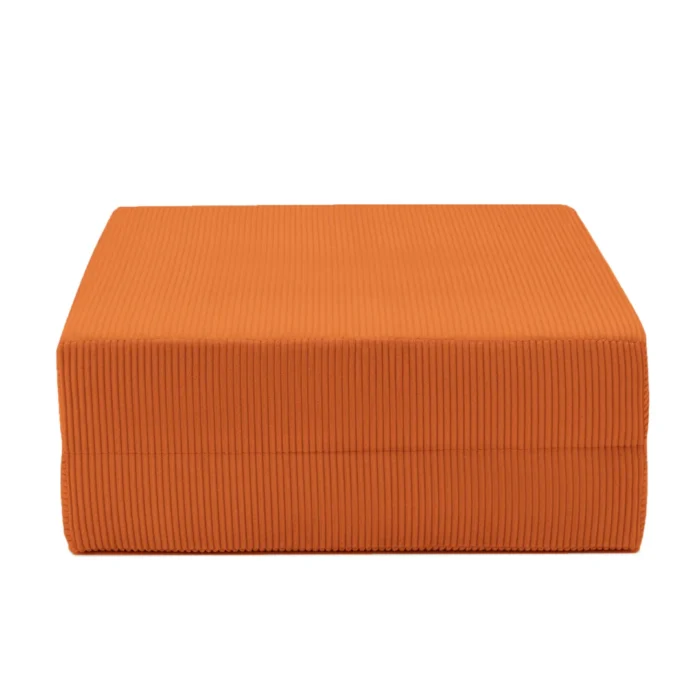 Compressed Nova Ottoman - Orange