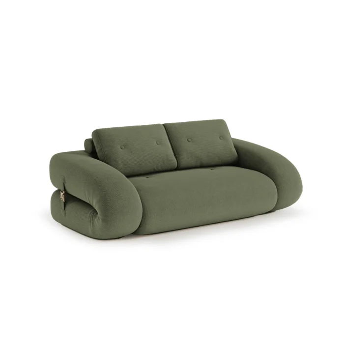 Flippo Compressed Sofa Bed - Forest Green 210cm