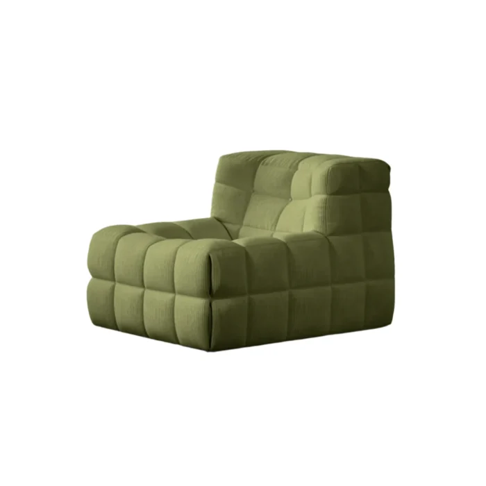 Livo Single Modular Compressed Sofa - Moss