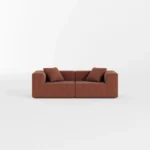 Milo Modular Compressed Sofa - 2 Seater Chestnut