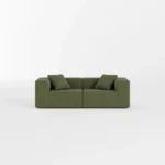 Milo Modular Compressed Sofa - 2 Seater Forest Green