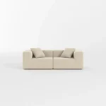 Milo Modular Compressed Sofa - 2 Seater White