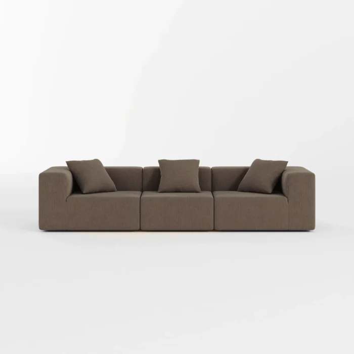 Milo Modular Compressed Sofa - 3 Seater Coffee