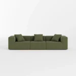 Milo Modular Compressed Sofa - 3 Seater Forest Green