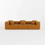 Milo Modular Compressed Sofa - 3 Seater Tangerine