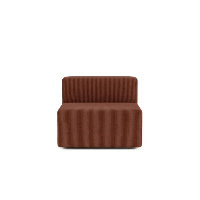 Milo Modular Compressed Sofa - Single Seater Chestnut