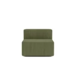 Milo Modular Compressed Sofa - Single Seater Forest Green