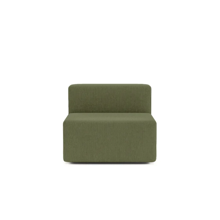 Milo Modular Compressed Sofa - Single Seater Forest Green