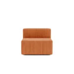 Milo Modular Compressed Sofa - Single Seater Orange