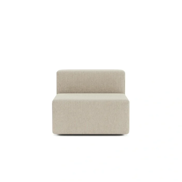 Milo Modular Compressed Sofa - Single Seater White