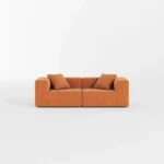 Milo Modular Compressed Sofa - 2 Seater White