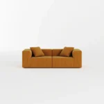 Milo Modular Compressed Sofa - 2 Seater Tangerine