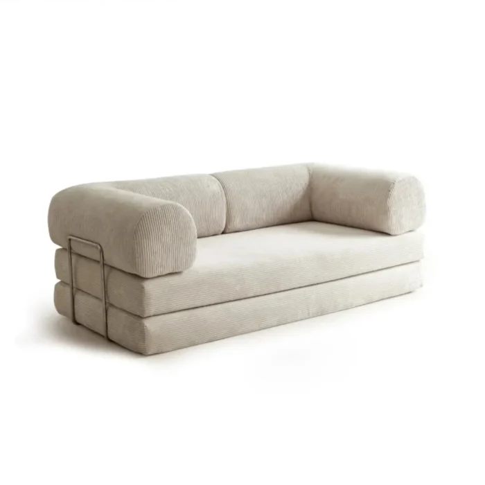 Nova Compressed Sofa Bed - Eggshell