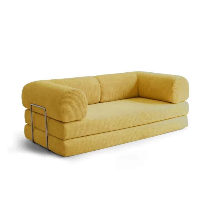 Nova Compressed Sofa Bed - Yellow