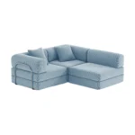 Nova L-Shaped Compressed Sofa Bed Ocean