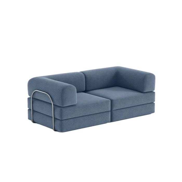 Nova Modular Compressed Sofa Bed Aegean Blue