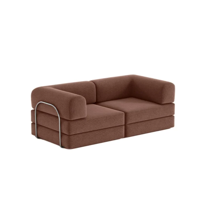 Nova Modular Compressed Sofa Bed Chestnut