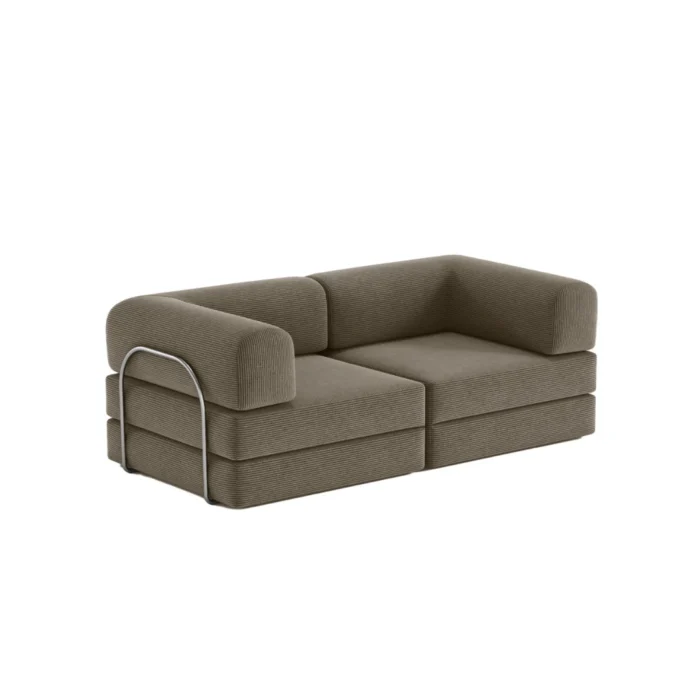 Nova Modular Compressed Sofa Bed Coffee
