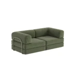 Nova Modular Compressed Sofa Bed Forest Green