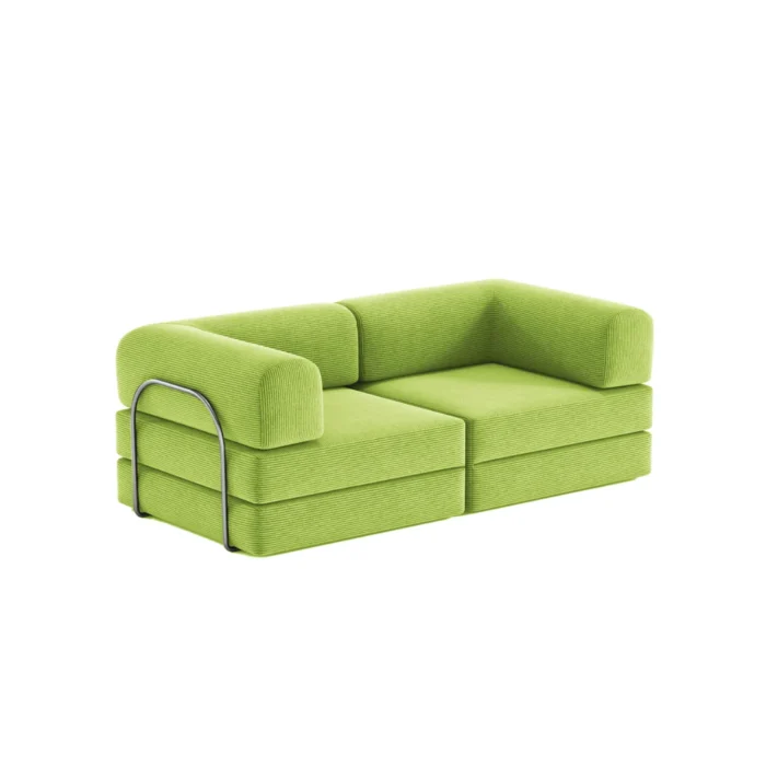 Nova Modular Compressed Sofa Bed Lime