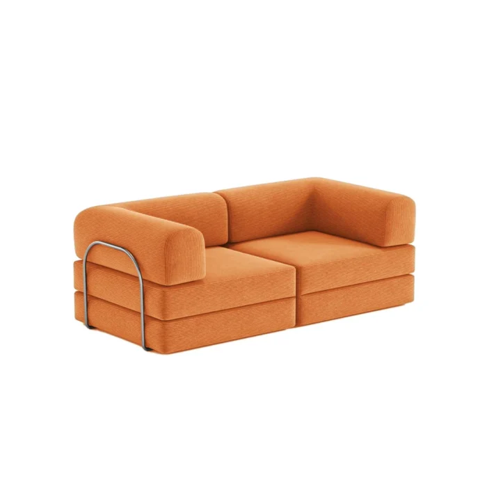 Nova Modular Compressed Sofa Bed Orange