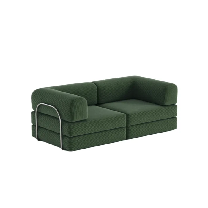 Nova Modular Compressed Sofa Bed Vintage Green