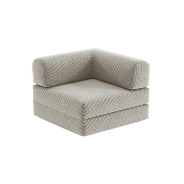 Nova Modular Compressed Sofa Corner Seat Eggshell