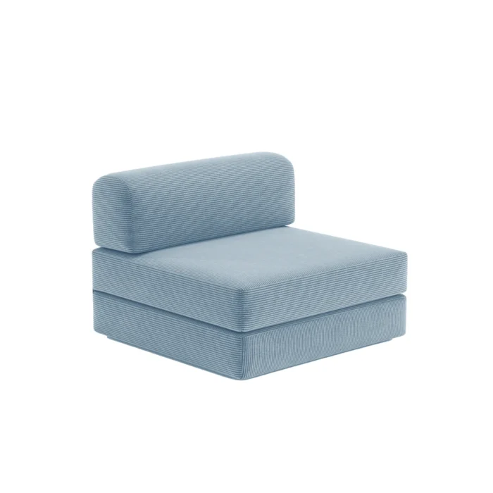 Nova Modular Single Seat Compressed Sofa - Ocean