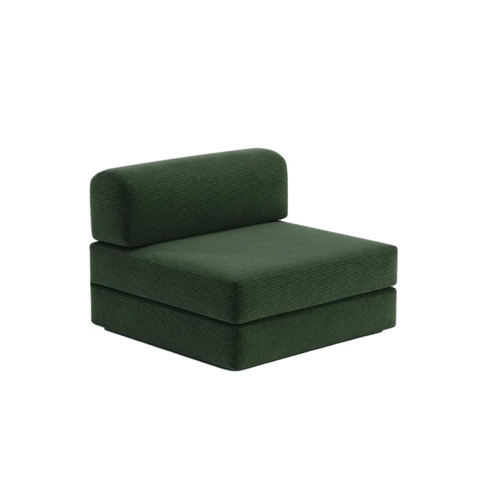 Nova Modular Single Seat Compressed Sofa - Vintage Green